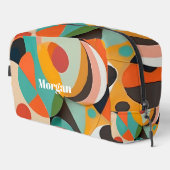 Medio eeuw moderne kunst, naam of monogram geometr toilettasje (Rechterhoek)