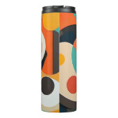 Medio eeuw moderne kunst, verticale naam, geometri thermosbeker (Achterkant)