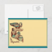 medio-eeuwse Tiki Briefkaart (Voorkant / Achterkant)