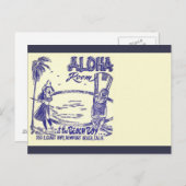 medio-eeuwse Tiki Briefkaart (Voorkant / Achterkant)