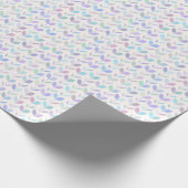 medio-midden modern Leaf Patroon Cadeaupapier (Hoek)