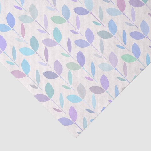 medio-midden modern Leaf Patroon Tissuepapier (Detail)