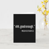 Mediocrates Funny Philosopher, Filosofie Citaat Pu Kaart (Gele Bloem)