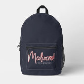 Mediocre! Backpack Bedrukte Rugzak (Voorkant)