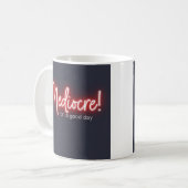 Mediocre! koffiekop koffiemok (Voorkant links)