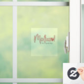 Mediocre! transparent window cling raamsticker (Huis)