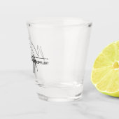 Mediocritas Afstotend Grappig Sarcasme Hoge Standa Shot Glas (Rechts)