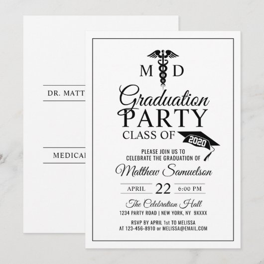 Medisch-academisch-academische Partij voor de MD-G Kaart (Voorkant / Achterkant)