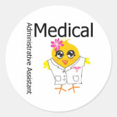 Medisch administratief assistent ronde sticker (Voorkant)