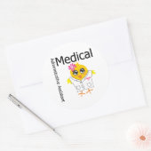 Medisch administratief assistent ronde sticker (Envelop)
