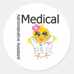 Medisch administratief assistent ronde sticker