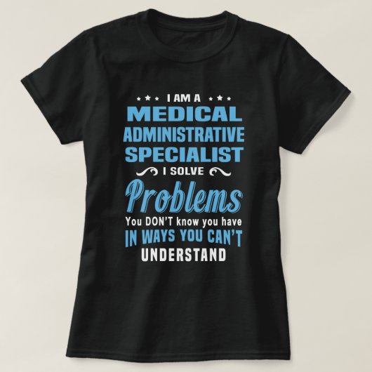 medisch-administratief specialist t-shirt (Design voorkant)