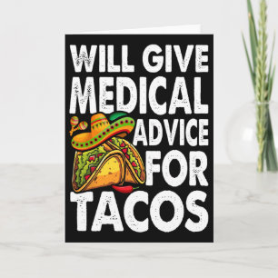 Medisch Advies Voor Tacos Mexicaans Cinco De Mayo  Kaart