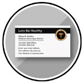 Medisch adviseur Gezondheidszorg thema Visitekaartje