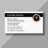 Medisch adviseur Gezondheidszorg thema Visitekaartje