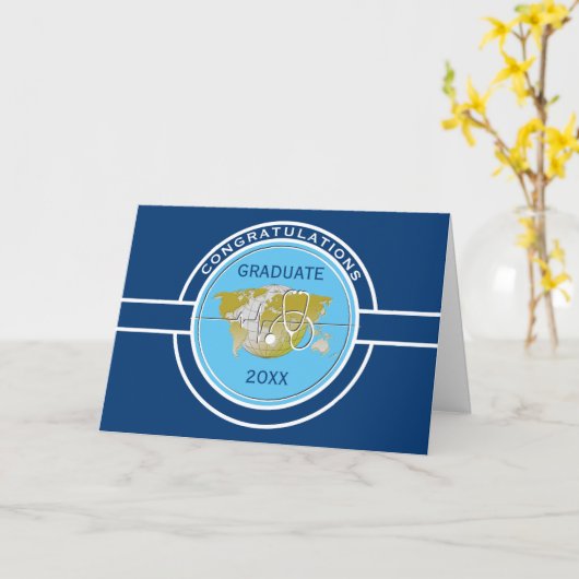 Medisch Afstuderen gefeliciteerd Kaart (Gele Bloem)