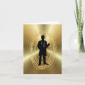 Medisch Afstuderen Kaart voor mannelijke arts (Voorkant)