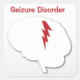 Medisch alarm Aanval Vierkante Sticker