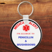 medisch alarm geneesmiddelenallergie sleutelhanger (Voorkant)