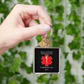 Medisch alarm ID Medisch alarm ID Penicilline Alle Sleutelhanger (Hand)