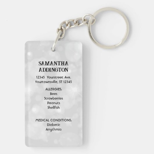 Medisch alarm sleutelhanger (achterkant)