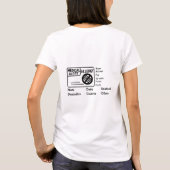 Medisch Alert Allergie Noodsituatie Personaliseren T-shirt (Achterkant)