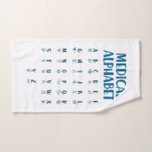 Medisch Alfabet Handdoek (Handdoek)