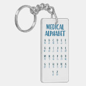 Medisch Alfabet Sleutelhanger (Voorkant Links)