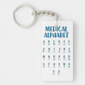 Medisch Alfabet Sleutelhanger (Voorkant)