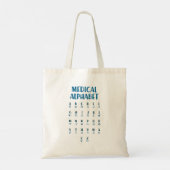 Medisch Alfabet Tote Bag (Achterkant)