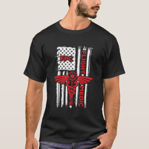 Medisch-Amerikaanse vlag vlucht Paramedic Emerge T-shirt