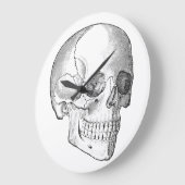 Medisch anatomische  schedel, monochroom grote klok (Hoek)