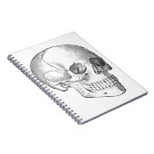 Medisch anatomische  schedel, monochroom notitieboek (Rechterzijde)