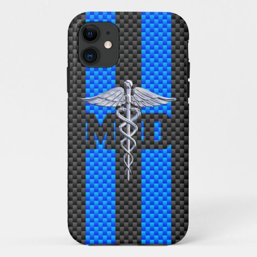 Medisch arts MD Caduceus op trilling Case-Mate iPhone Case (Achterkant)