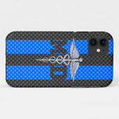 Medisch arts MD Caduceus op trilling Case-Mate iPhone Case (Achterkant (horizontaal))