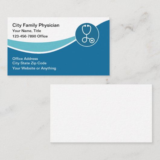 Medisch arts Modern Visitekaartje (Voorkant / Achterkant)