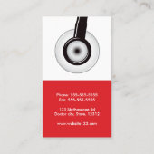 Medisch arts van stethoscoop visitekaartje (Achterkant)