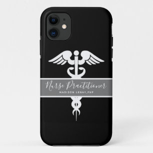 medisch arts verpleegkundige Caduceus, gepersonali Case-Mate iPhone Case