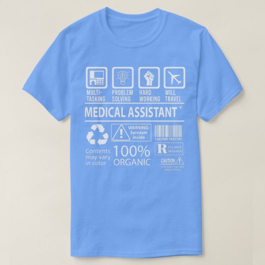 Medisch assistent 7 t-shirt (Design voorkant)