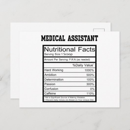 Medisch assistent briefkaart (Voorkant / Achterkant)