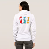 Medisch assistent-Canvas tas Cat Art Hoodie (Achterkant volledig)