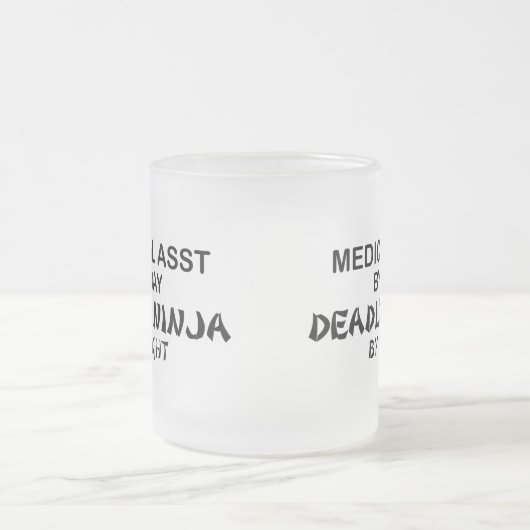 Medisch assistent Deadly Ninja Matglas Koffiemok (Center)