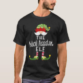 Medisch assistent Elf Group Kerstmis Funny Pajama T-shirt (Voorkant)