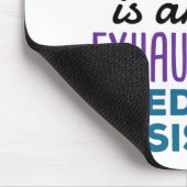 Medisch assistent geëxhausted Funny Appreciation Muismat (Hoek)