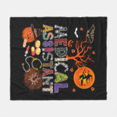 Medisch assistent Halloween Zombie Costume Scary P Fleece Deken (Voorkant (Horizontaal))