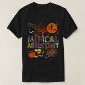 Medisch assistent Halloween Zombie Costume Scary P T-shirt (Design voorkant)