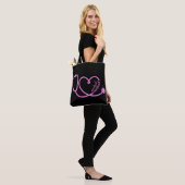 Medisch assistent Hart Stethoscooproze Tote Bag (Op model)