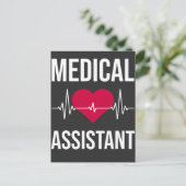 Medisch assistent hartslag Zenuwziekenhuis Briefkaart (Staand voorkant)