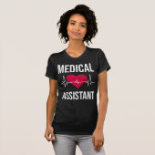Medisch assistent hartslag Zenuwziekenhuis T-shirt (Voorkant volledig)