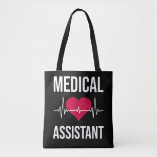 Medisch assistent hartslag Zenuwziekenhuis Tote Bag